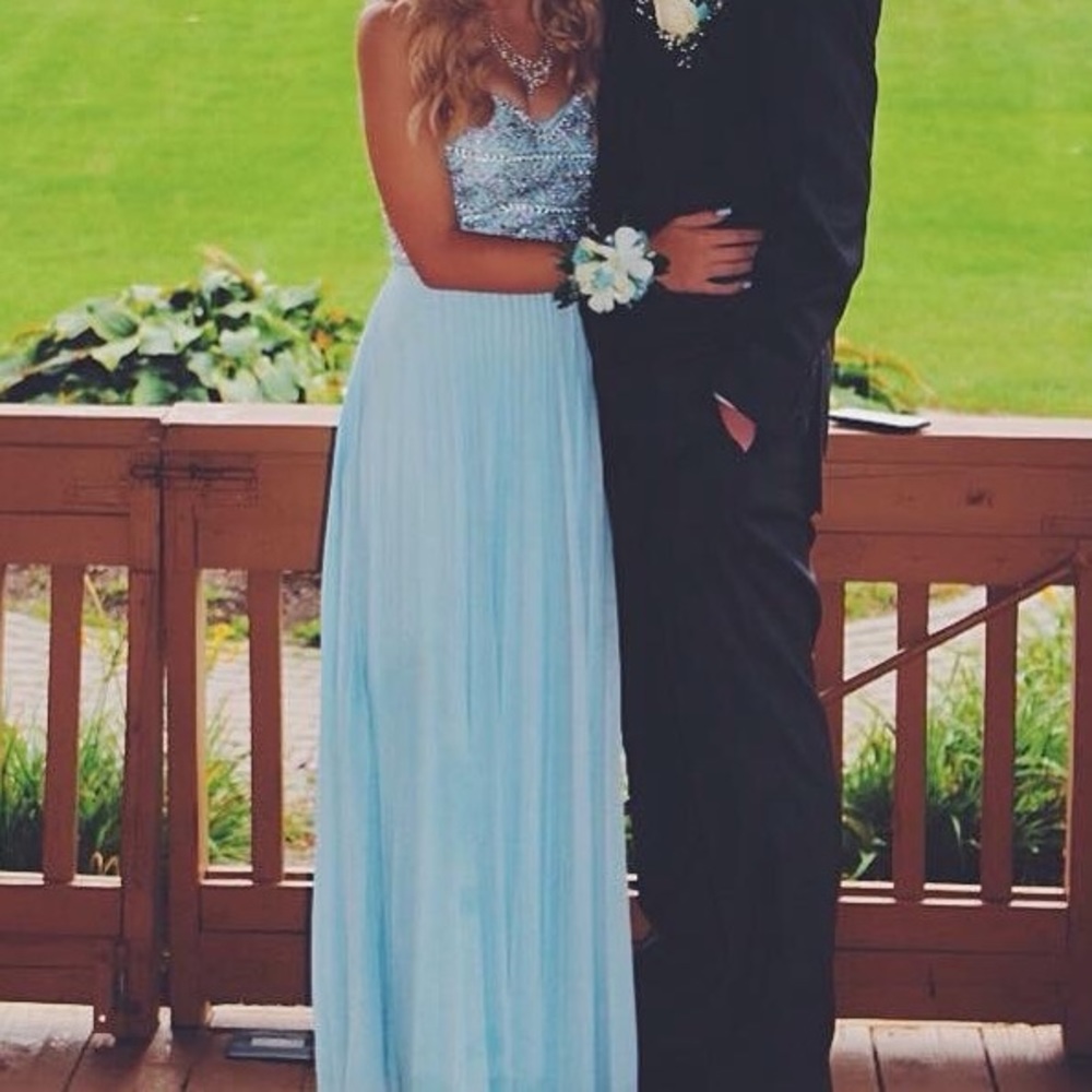 Blue Homecoming Dress